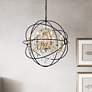 2_Cordelia 32" Wide Black and Gold 8-Light Pendant