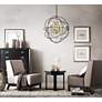 4_Cordelia 32" Wide Black and Gold 8-Light Pendant more views
