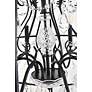 6_Cordelia 32" Wide Black Iron Crystal 8-Light Pendant more views