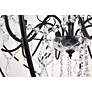 7_Cordelia 32" Wide Black Iron Crystal 8-Light Pendant more views