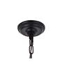 Cordelia 32" Wide Black Iron Crystal 8-Light Pendant in scene