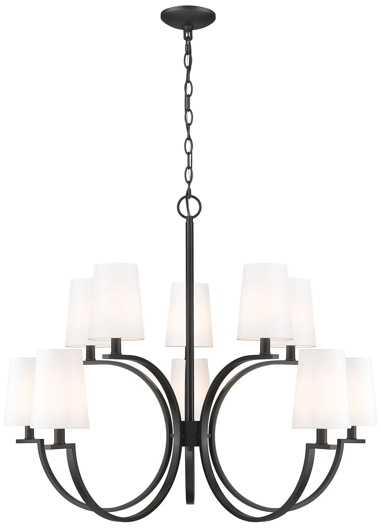 Cordelia by Z-Lite Matte Black 10 Light Chandelier