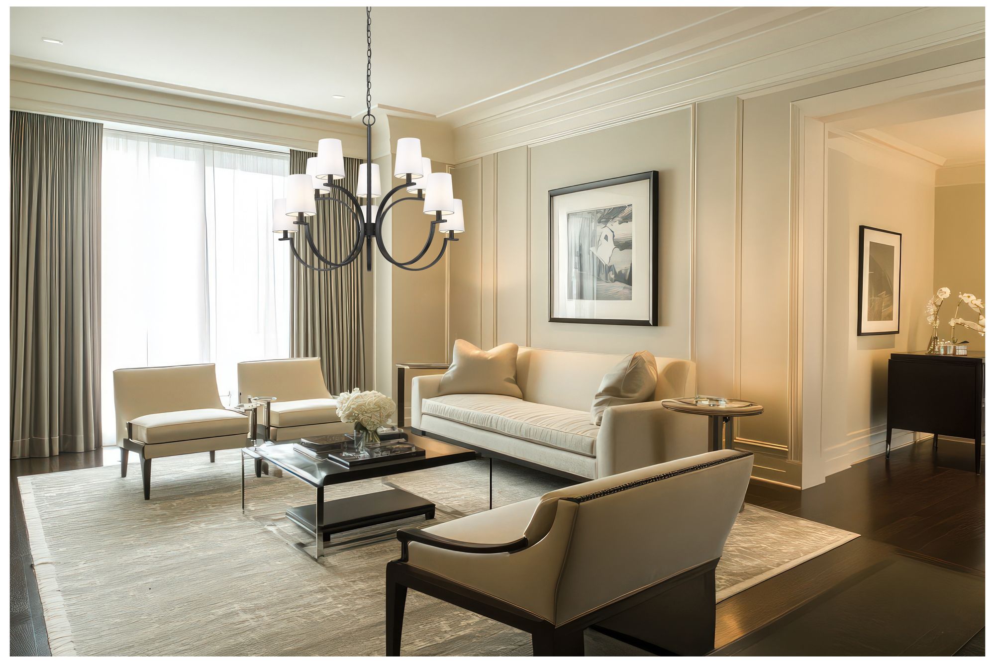 Image 2 Cordelia by Z-Lite Matte Black 10 Light Chandelier more views