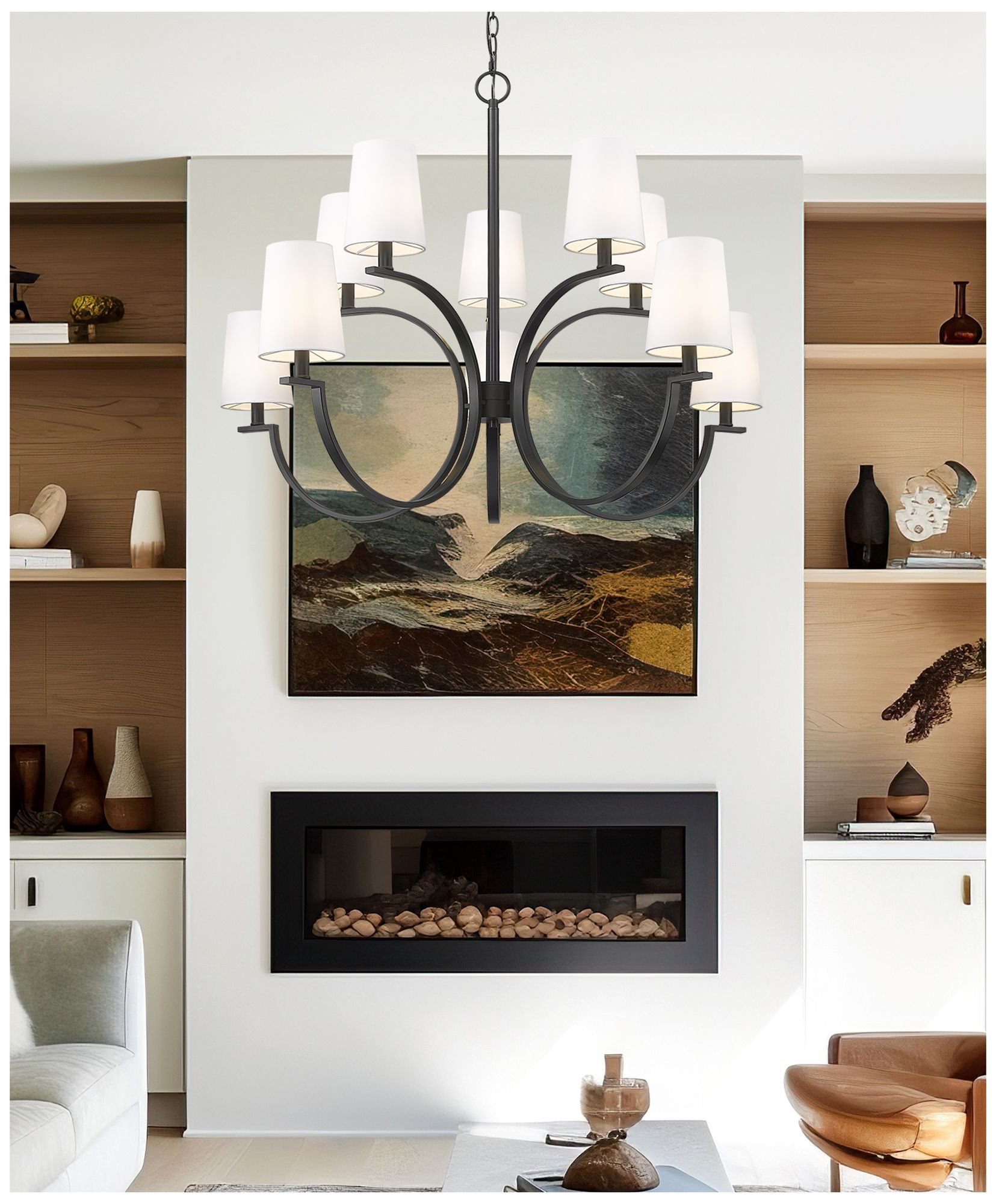 Image 3 Cordelia by Z-Lite Matte Black 10 Light Chandelier more views