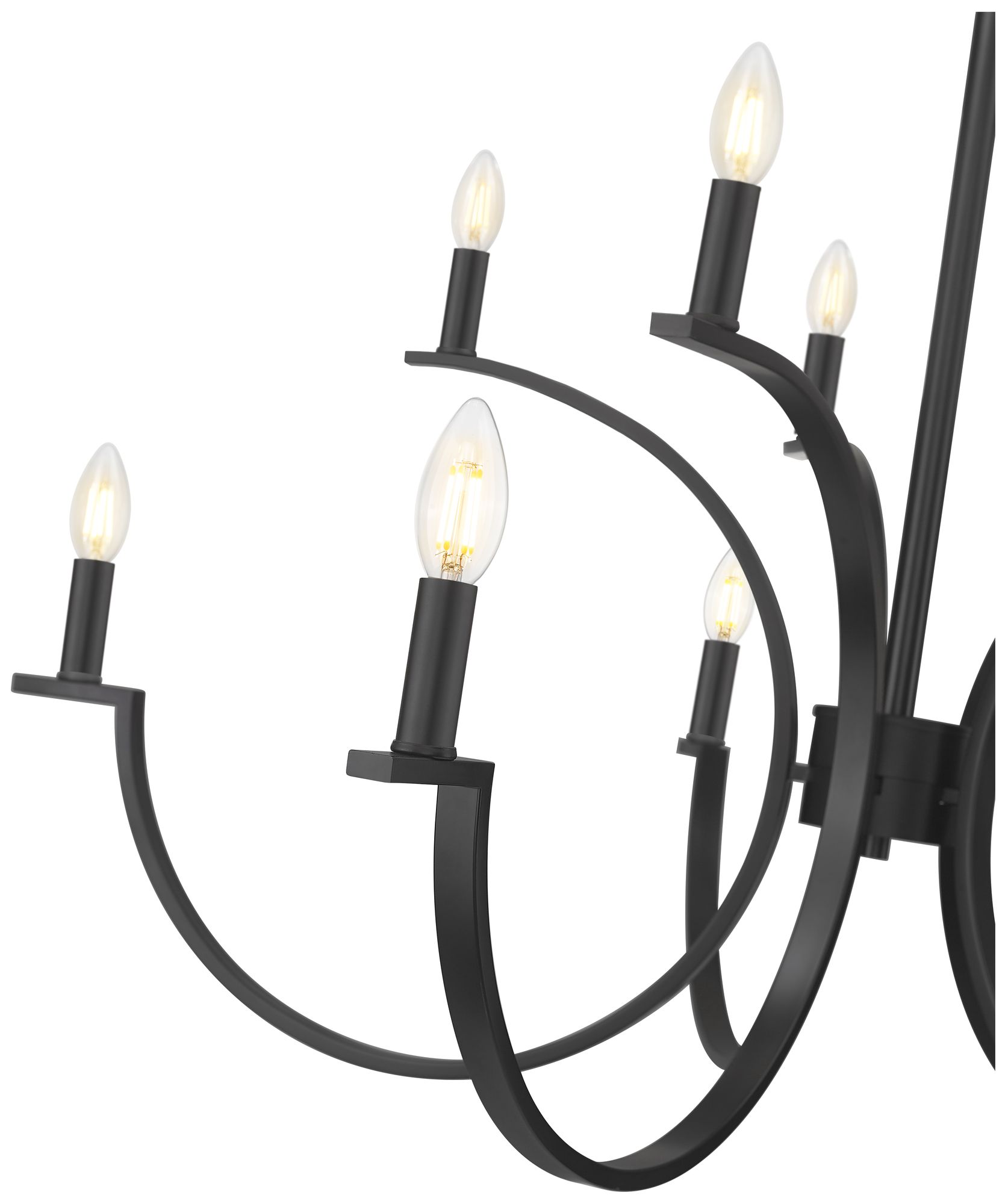 Image 6 Cordelia by Z-Lite Matte Black 10 Light Chandelier more views
