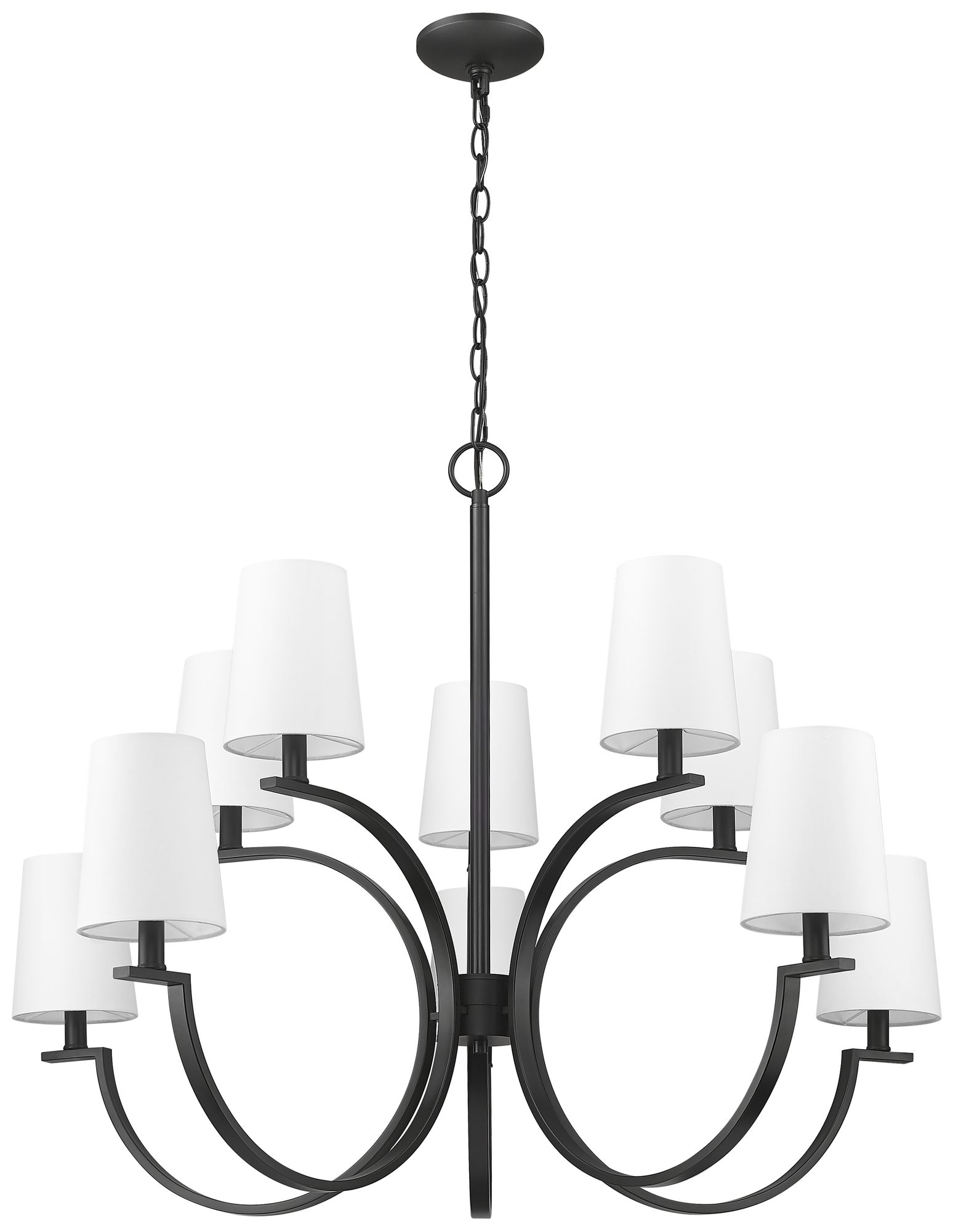 Image 7 Cordelia by Z-Lite Matte Black 10 Light Chandelier more views