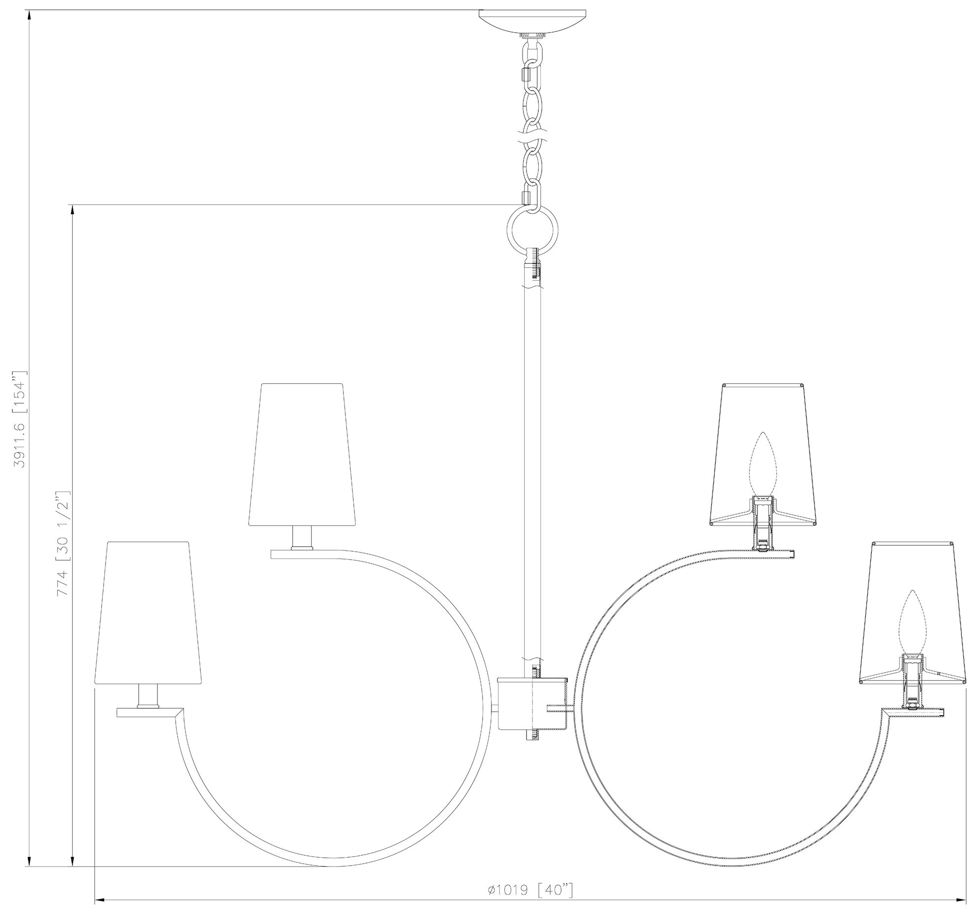 Cordelia by Z-Lite Matte Black 10 Light Chandelier