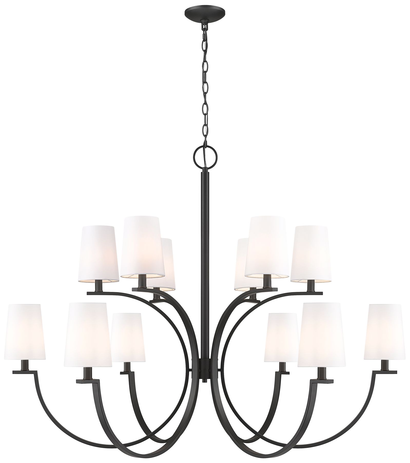 Cordelia by Z-Lite Matte Black 12 Light Chandelier