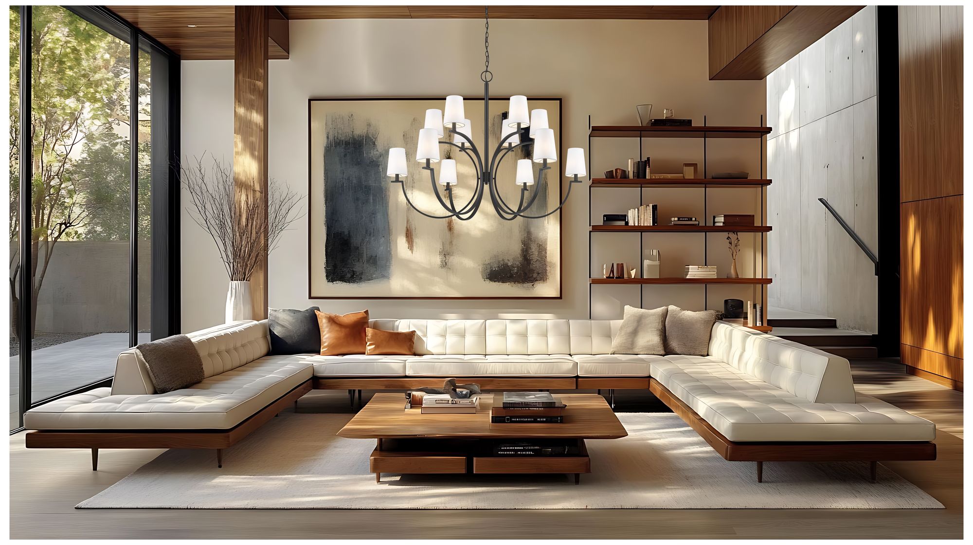 Image 2 Cordelia by Z-Lite Matte Black 12 Light Chandelier more views