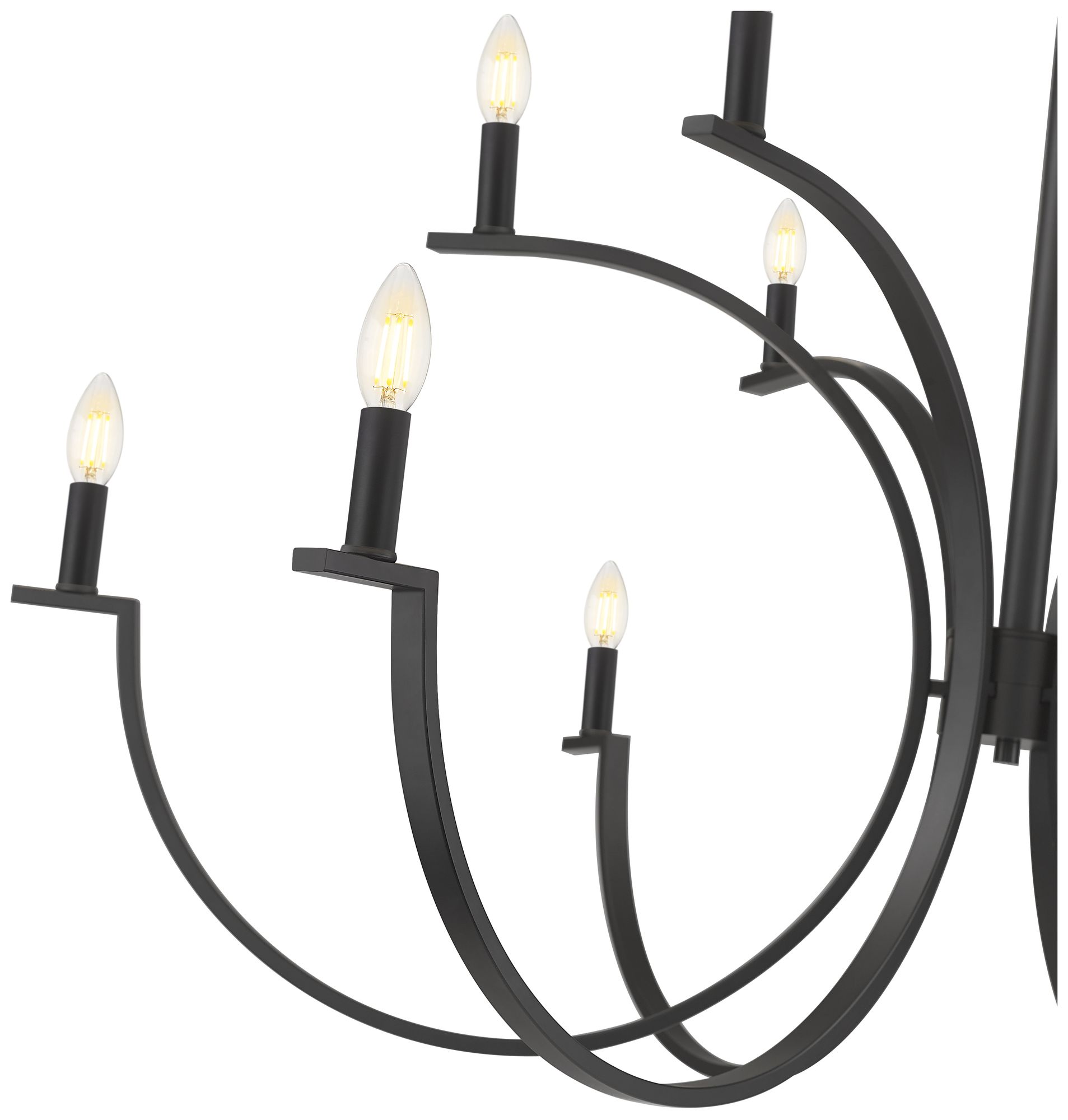Image 6 Cordelia by Z-Lite Matte Black 12 Light Chandelier more views