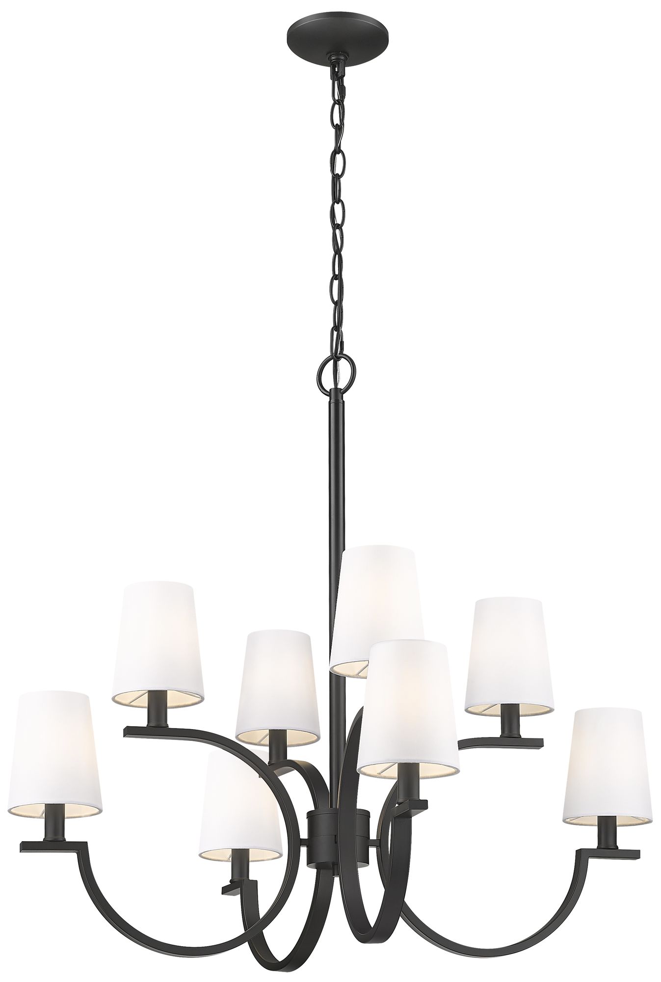 Cordelia by Z-Lite Matte Black 8 Light Chandelier