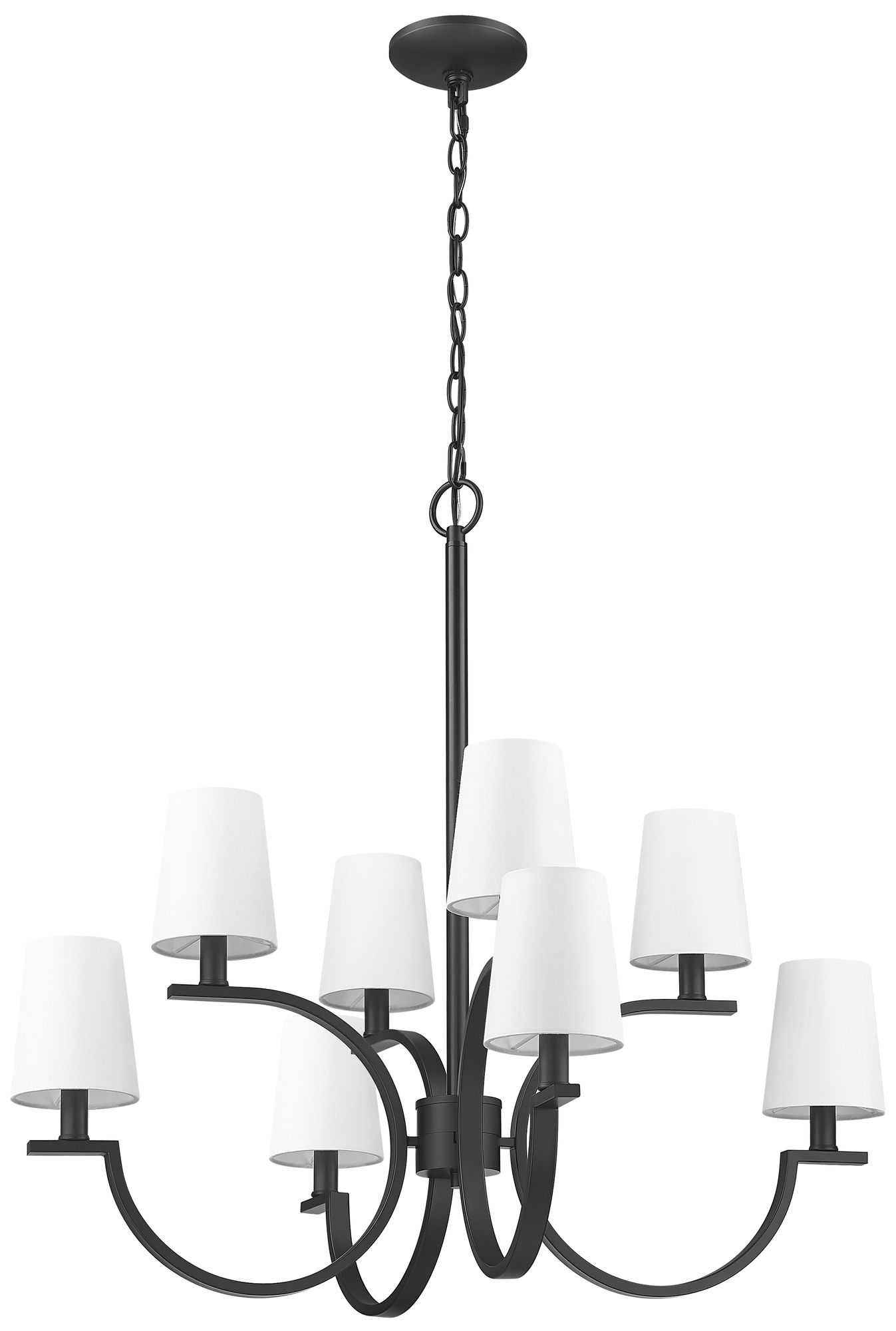 Cordelia by Z-Lite Matte Black 8 Light Chandelier