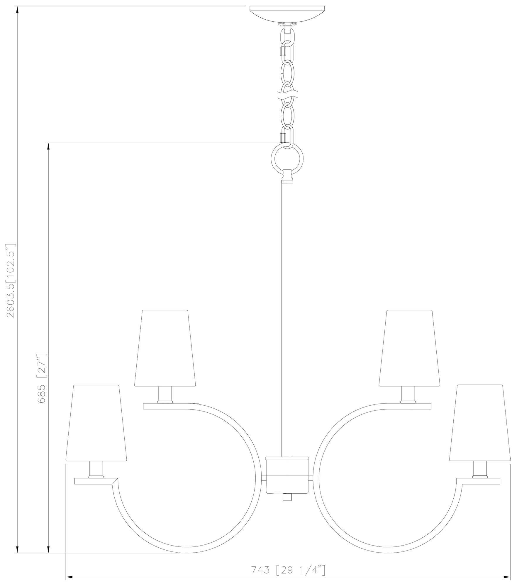 Cordelia by Z-Lite Matte Black 8 Light Chandelier
