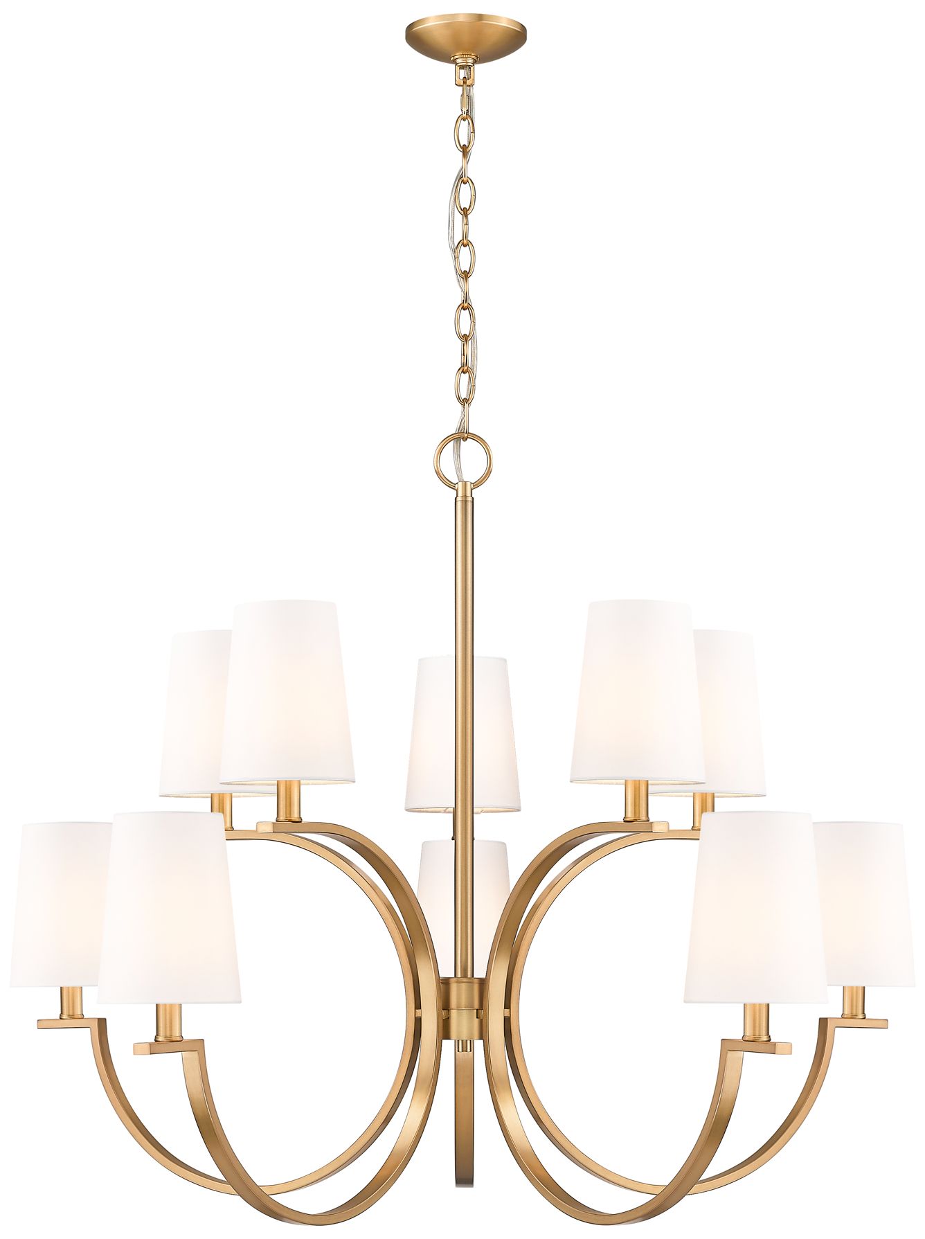 Cordelia by Z-Lite Modern Gold 10 Light Chandelier
