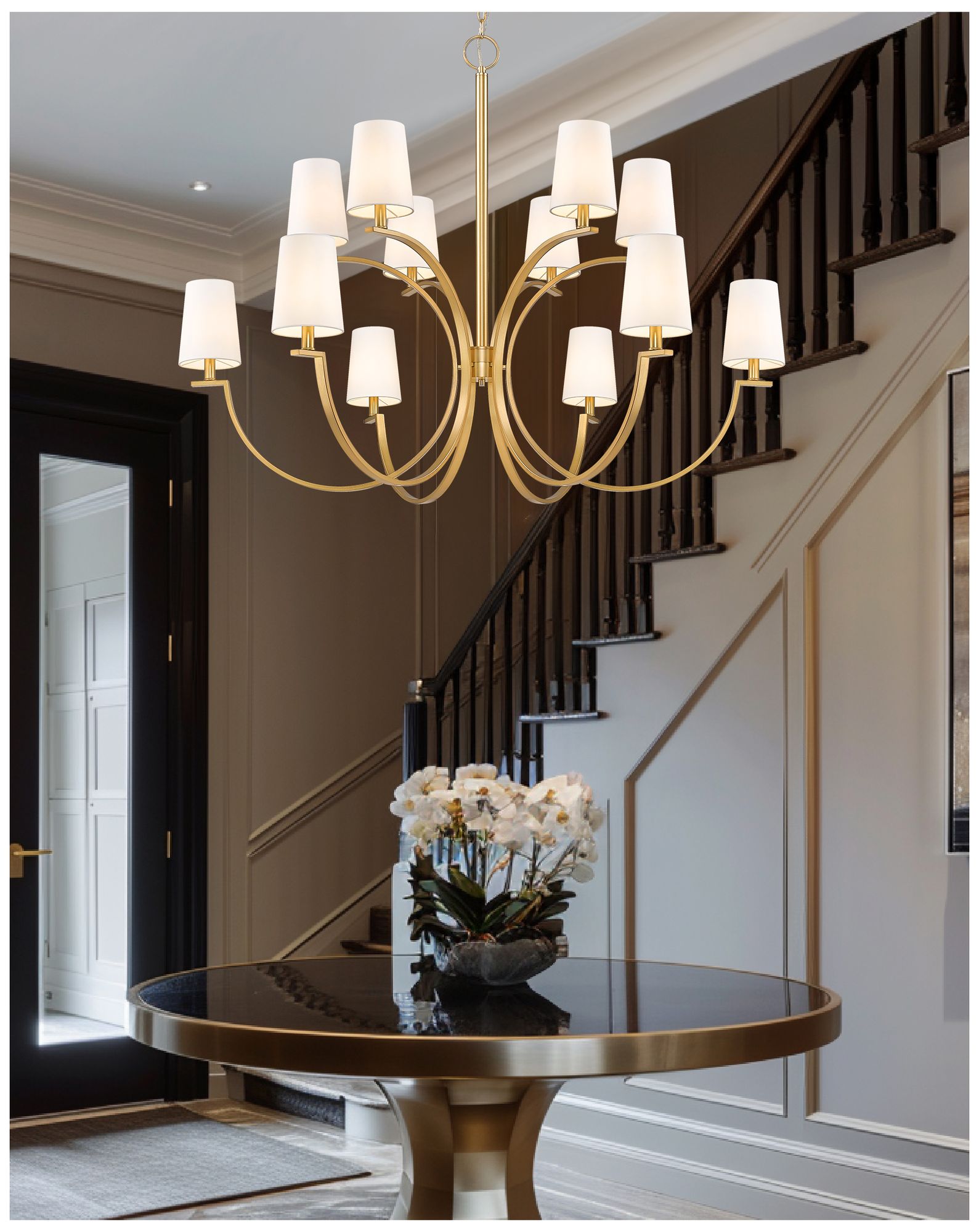 Image 2 Cordelia by Z-Lite Modern Gold 12 Light Chandelier more views