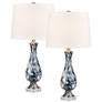 Cordelia Sound 30" High 1-Light Table Lamp - Set of 2 Blue