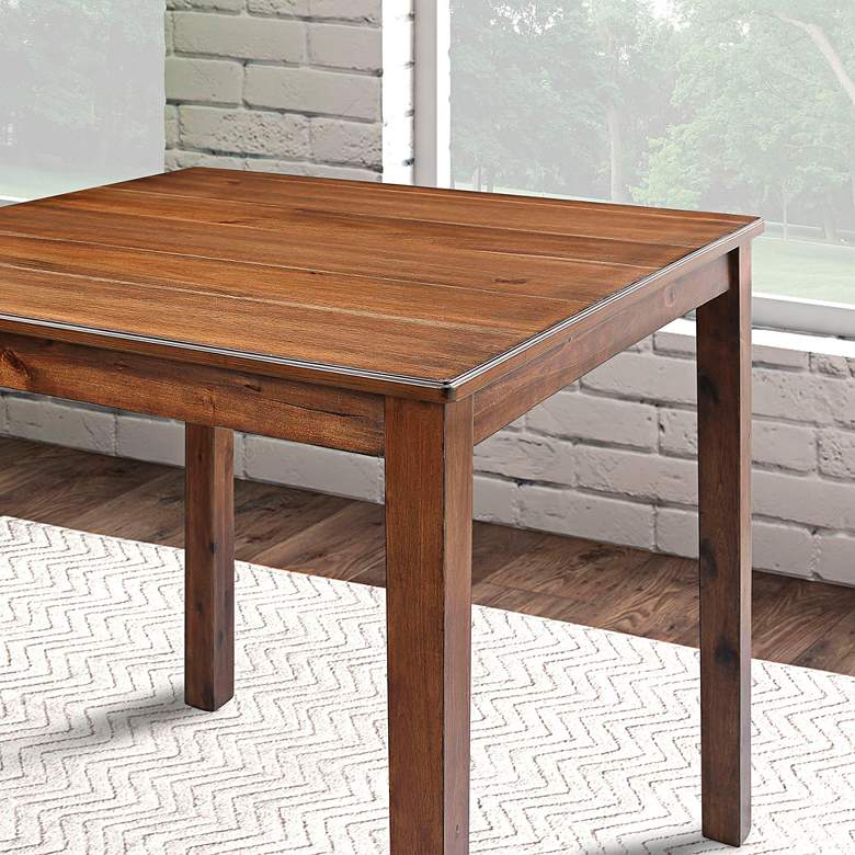 Image 6 Cordelia Walnut Solid Wood 5-Piece Dining Table Set more views