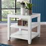 Cordero 24 1/4" Wide White and Glass End Table