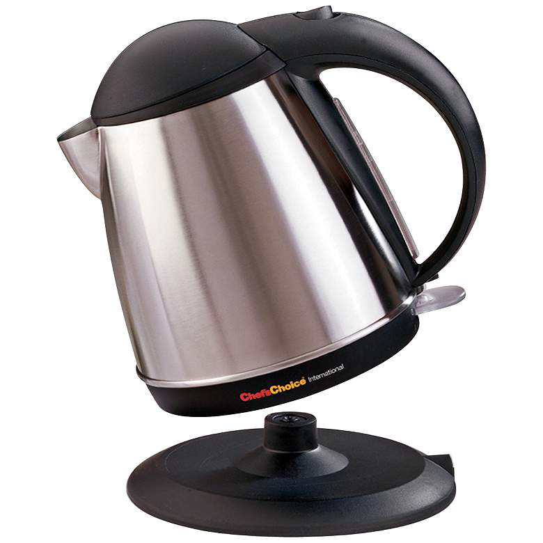 Image 1 Cordless 1 3/4-Quart Stainless Steel Electric Kettle