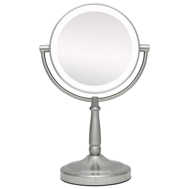 Image 1 Cordless 13 1/4 inch High Vanity Mirror with LED LIght
