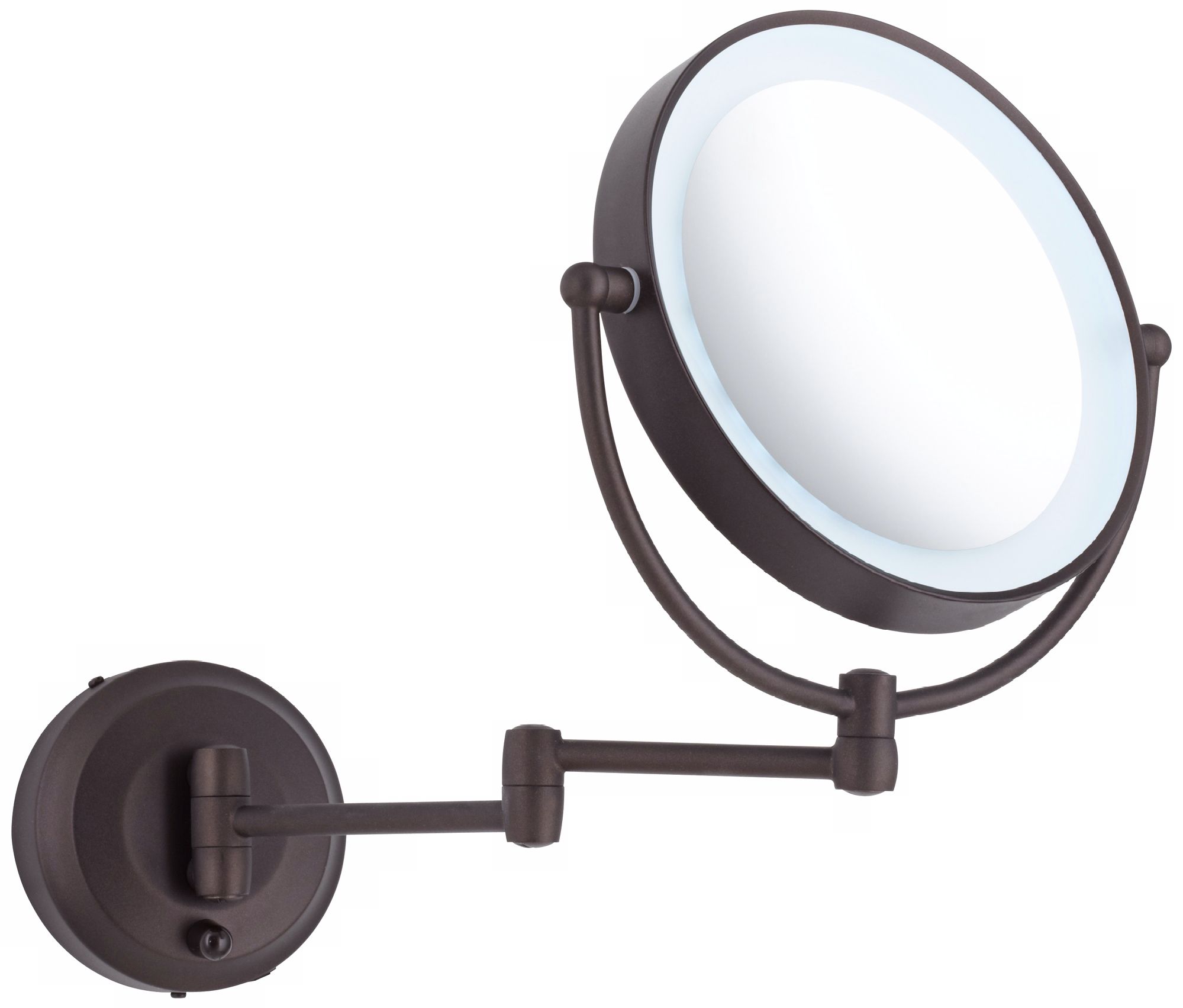 oil rubbed bronze magnifying mirror wall mount