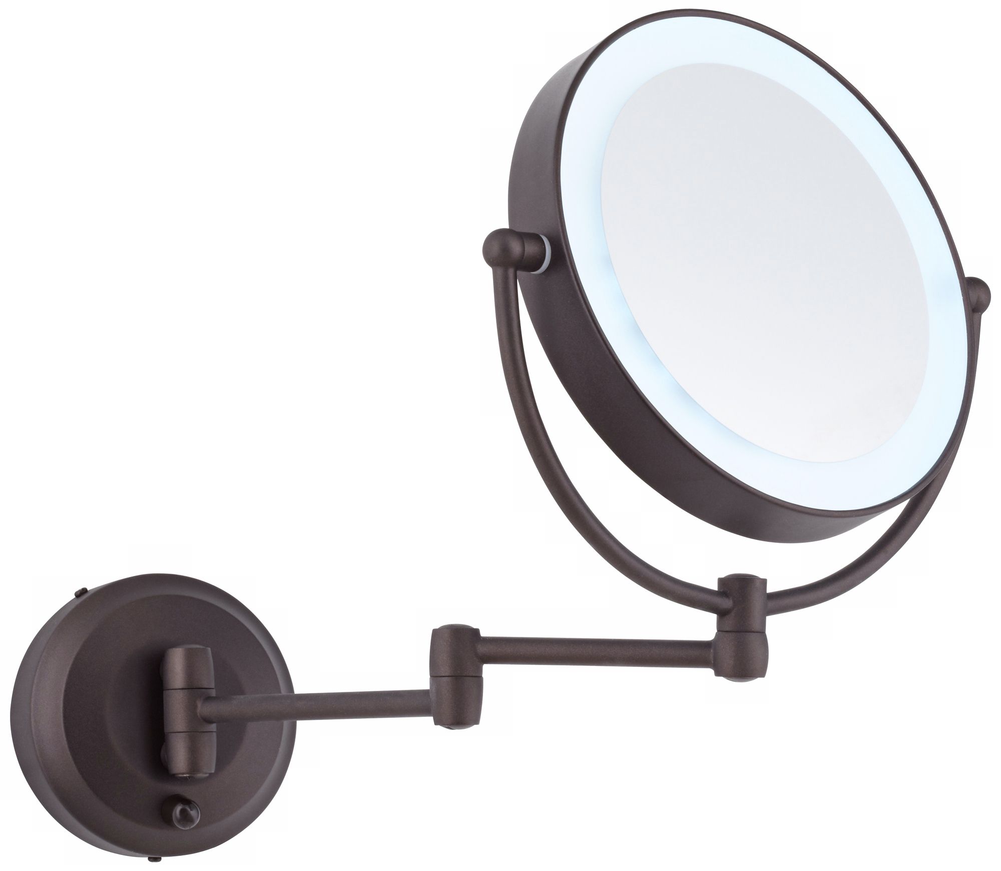 wall mounted pivot arm mirror