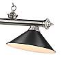 Cordon 57 1/4" Wide Black and Black 3-Light Billiard Pendant in scene