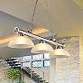 1_Cordon 57 1/4" Wide Brushed Nickel 3-Light Billiard Pendant