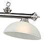7_Cordon 57 1/4" Wide Brushed Nickel 3-Light Billiard Pendant more views