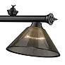 Cordon 57 1/4" Wide Matte Black 3-Light Billiard Pendant in scene