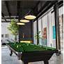 4_Cordon 58" Wide Matte Black Steel 3-Light Billiard Pendant more views