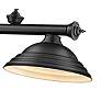 Cordon 58" Wide Matte Black Steel 3-Light Billiard Pendant in scene