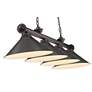 Cordon 81 1/4" Wide Bronze 4-Light Billiard Pendant in scene