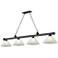 Cordon 81 1/4" Wide Bronze Plate 4-Light Pendant
