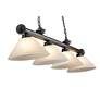 Cordon 81 1/4" Wide Bronze Plate 4-Light Pendant in scene