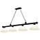 Cordon 81 1/4" Wide Matte Black 4-Light Billiard Pendant