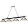 Cordon 81 3/4" Wide Black And Brushed Nickel 4-Light Pendant