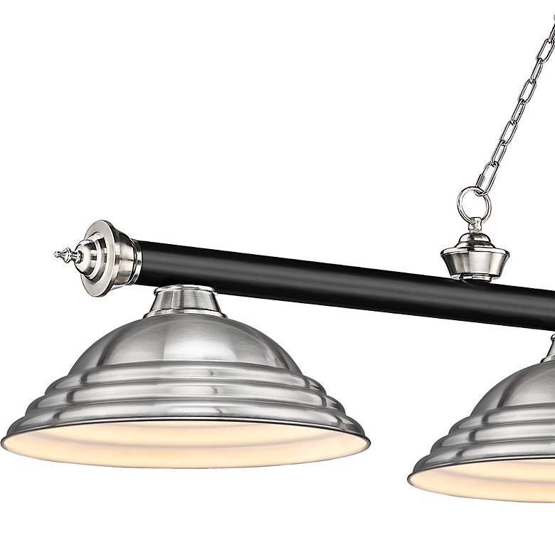 Image 4 Cordon 81 3/4" Wide Black And Brushed Nickel 4-Light Pendant more views
