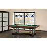 4_Cordon 81 3/4"W Black and Blue 4-Light Billiard Chandelier more views