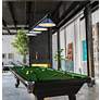 5_Cordon 81 3/4"W Black and Blue 4-Light Billiard Chandelier more views