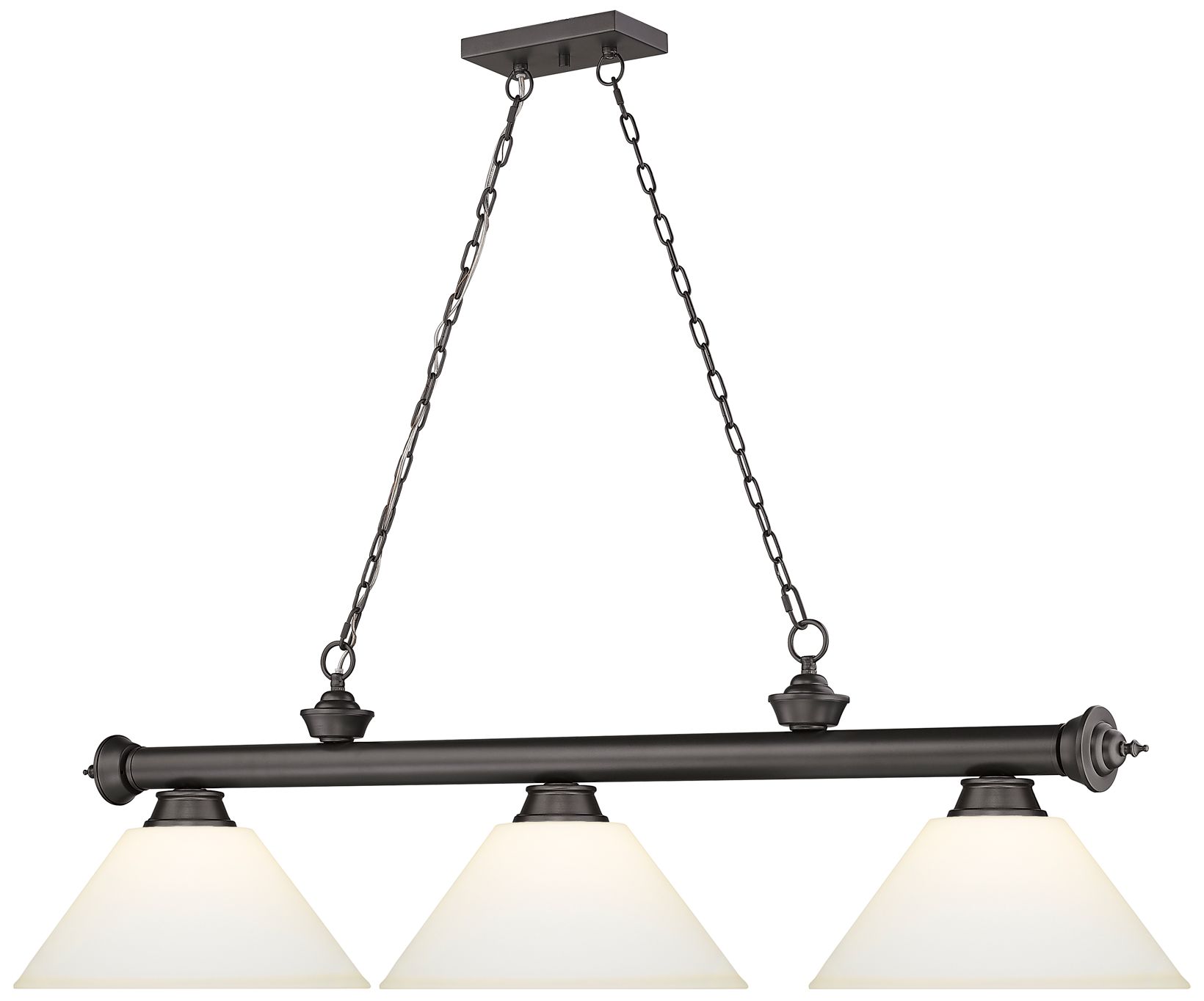 Image 5 Cordon by Z-Lite Bronze 3 Light Billiard Light more views
