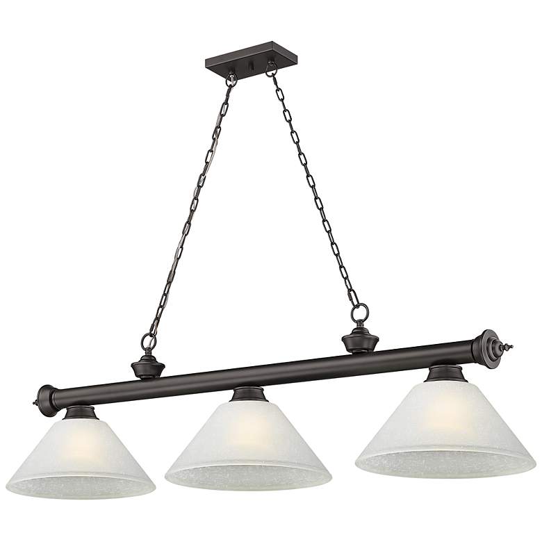 Image 1 Cordon by Z-Lite Bronze 3 Light Billiard Light