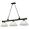 Cordon by Z-Lite Bronze 3 Light Billiard Light