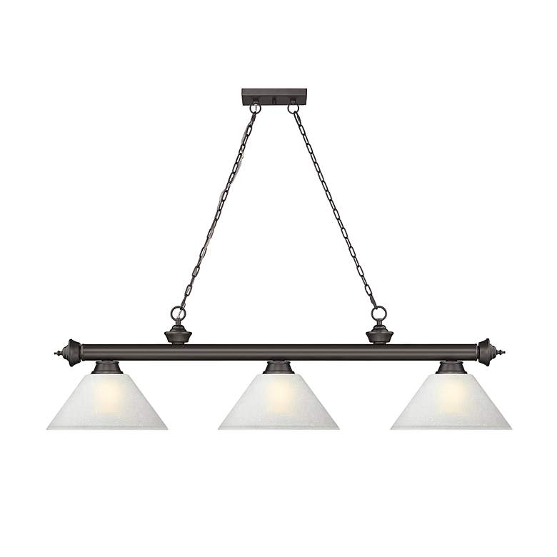 Image 4 Cordon by Z-Lite Bronze 3 Light Billiard Light more views