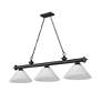Cordon by Z-Lite Bronze 3 Light Billiard Light