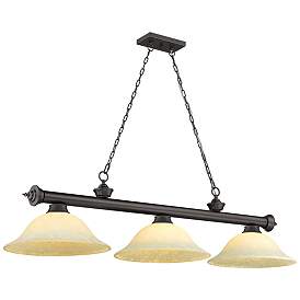 Image1 of Cordon by Z-Lite Bronze 3 Light Billiard Light