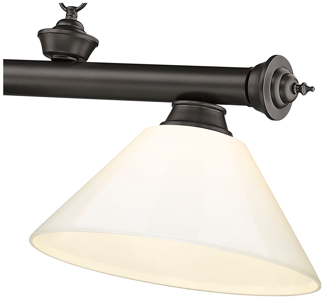 Image 6 Cordon by Z-Lite Bronze 3 Light Billiard Light more views