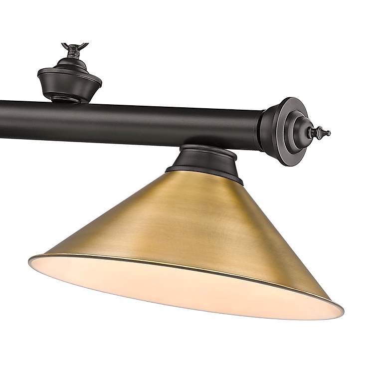 Image 7 Cordon by Z-Lite Bronze 3 Light Billiard Light more views