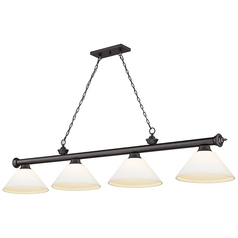 Image 2 Cordon by Z-Lite Bronze 4 Light Billiard Light