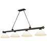2_Cordon by Z-Lite Bronze 4 Light Billiard Light